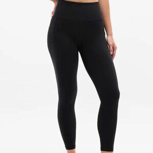 Athleta Salutation Stash High Rise 7/8 Legging Medium Black